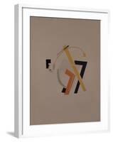 Old Resident. Figurine for the Opera Victory over the Sun by A. Kruchenykh, 1920-1921-El Lissitzky-Framed Giclee Print