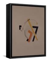 Old Resident. Figurine for the Opera Victory over the Sun by A. Kruchenykh, 1920-1921-El Lissitzky-Framed Stretched Canvas