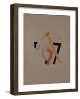 Old Resident. Figurine for the Opera Victory over the Sun by A. Kruchenykh, 1920-1921-El Lissitzky-Framed Giclee Print