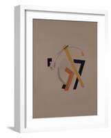 Old Resident. Figurine for the Opera Victory over the Sun by A. Kruchenykh, 1920-1921-El Lissitzky-Framed Giclee Print