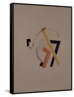 Old Resident. Figurine for the Opera Victory over the Sun by A. Kruchenykh, 1920-1921-El Lissitzky-Framed Stretched Canvas