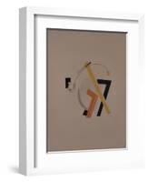 Old Resident. Figurine for the Opera Victory over the Sun by A. Kruchenykh, 1920-1921-El Lissitzky-Framed Giclee Print