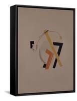 Old Resident. Figurine for the Opera Victory over the Sun by A. Kruchenykh, 1920-1921-El Lissitzky-Framed Stretched Canvas