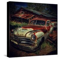 Old Retro 1960's Car Rusting Outdoors-Florian Raymann-Stretched Canvas