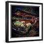 Old Retro 1960's Car Rusting Outdoors-Florian Raymann-Framed Photographic Print