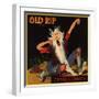 Old Rip Brand - Redlands, California - Citrus Crate Label-Lantern Press-Framed Art Print