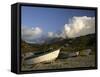 Old Road Bay Beach and Volcano, Montserrat, Leeward Islands, Caribbean, Central America-G Richardson-Framed Stretched Canvas