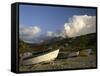 Old Road Bay Beach and Volcano, Montserrat, Leeward Islands, Caribbean, Central America-G Richardson-Framed Stretched Canvas