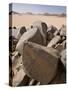 Old Rock Inscriptions in the Tassili N'Ajjer, Sahara, Southern Algeria, North Africa, Africa-Michael Runkel-Stretched Canvas