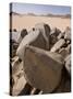 Old Rock Inscriptions in the Tassili N'Ajjer, Sahara, Southern Algeria, North Africa, Africa-Michael Runkel-Stretched Canvas