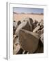 Old Rock Inscriptions in the Tassili N'Ajjer, Sahara, Southern Algeria, North Africa, Africa-Michael Runkel-Framed Photographic Print