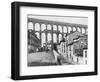 Old Roman Aqueduct at Entrance to Segovia-null-Framed Photographic Print