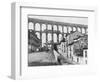 Old Roman Aqueduct at Entrance to Segovia-null-Framed Photographic Print