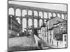 Old Roman Aqueduct at Entrance to Segovia-null-Mounted Photographic Print