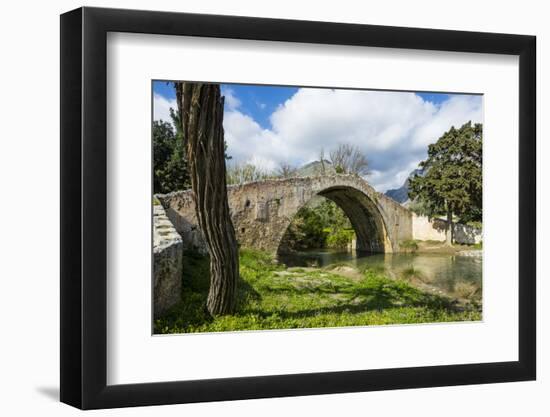 Old Roman Bridge, Preveli, Crete, Greek Islands, Greece, Europe-Michael Runkel-Framed Photographic Print