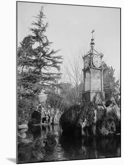 Old Roman Water Clock on Pincio Hill-null-Mounted Photographic Print