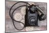 Old Rotary Telephone with the Handset off the Hook-oocoskun-Mounted Photographic Print