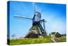 Old Rotating Water Pumping Windmill in Holland-SerrNovik-Stretched Canvas