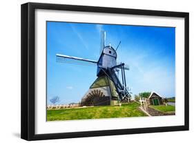 Old Rotating Water Pumping Windmill in Holland-SerrNovik-Framed Photographic Print