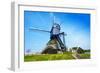 Old Rotating Water Pumping Windmill in Holland-SerrNovik-Framed Photographic Print