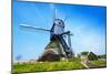 Old Rotating Water Pumping Windmill in Holland-SerrNovik-Mounted Photographic Print