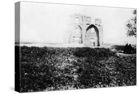 Old Ruin on the Banks of the Tigris River, Mosul, Mesopotamia, 1918-null-Stretched Canvas