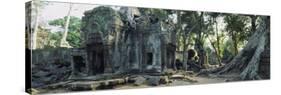 Old Ruins of a Building, Angkor Wat, Cambodia-null-Stretched Canvas