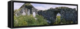 Old Ruins of a Church, County Kerry, Munster, Republic of Ireland-null-Framed Stretched Canvas