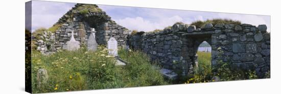 Old Ruins of a Church, County Kerry, Munster, Republic of Ireland-null-Stretched Canvas