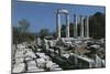 Old Ruins of a Temple, Sanctuary of the Great Gods, Samothrace, Aegean Islands-null-Mounted Giclee Print