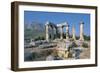 Old Ruins of a Temple, Temple of Apollo, Corinth, Peloponnesus, Greece-null-Framed Giclee Print