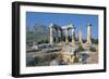 Old Ruins of a Temple, Temple of Apollo, Corinth, Peloponnesus, Greece-null-Framed Giclee Print