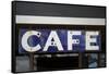 Old Rusty Cafe Sign-JM Travel Photography-Framed Stretched Canvas