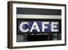 Old Rusty Cafe Sign-JM Travel Photography-Framed Art Print