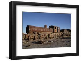 Old Rusty Steam Engine-Achim Baque-Framed Photographic Print