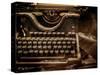 Old Rusty Typewriter-NejroN Photo-Stretched Canvas