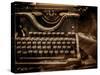 Old Rusty Typewriter-NejroN Photo-Stretched Canvas
