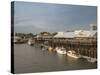 Old Sacramento Riverfront, Sacramento, California-Walter Bibikow-Stretched Canvas