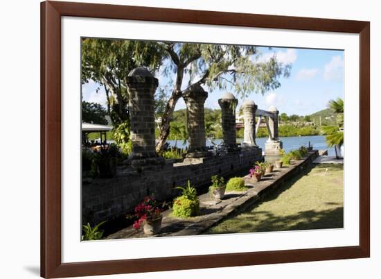 Old Sail Loft Stone Columns-Robert-Framed Photographic Print