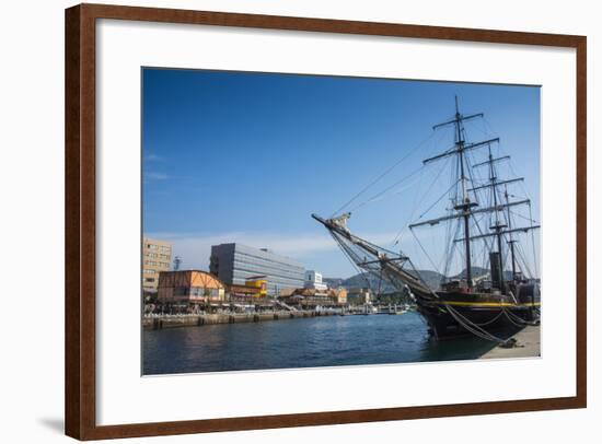 Old Sailing Ship, Harbour of Nagasaki, Kyushu, Japan, Asia-Michael Runkel-Framed Photographic Print