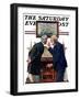 "Old Salts," Saturday Evening Post Cover, March 21, 1931-J.F. Kernan-Framed Giclee Print