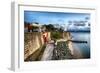 Old San Juan City Gate, Puerto Rico-George Oze-Framed Photographic Print