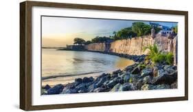 Old San Juan City Walls, Puerto Rico-George Oze-Framed Photographic Print