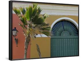 Old San Juan Façade, San Juan, Puerto Rico, USA, Caribbean-Kymri Wilt-Framed Photographic Print
