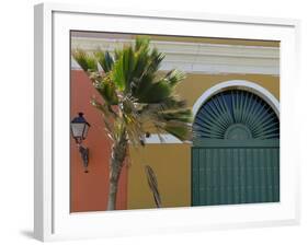 Old San Juan Façade, San Juan, Puerto Rico, USA, Caribbean-Kymri Wilt-Framed Photographic Print