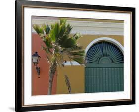 Old San Juan Façade, San Juan, Puerto Rico, USA, Caribbean-Kymri Wilt-Framed Photographic Print