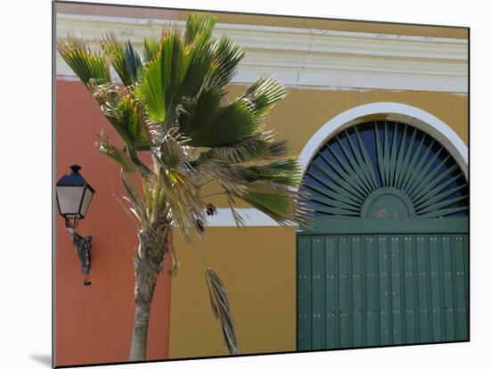 Old San Juan Façade, San Juan, Puerto Rico, USA, Caribbean-Kymri Wilt-Mounted Photographic Print