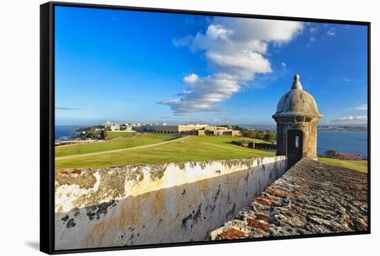 Old San Juan Scenic View, Puerto Rico-George Oze-Framed Stretched Canvas