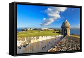 Old San Juan Scenic View, Puerto Rico-George Oze-Framed Stretched Canvas