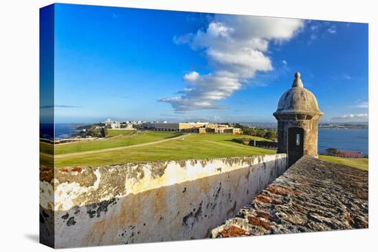 Old San Juan Scenic View, Puerto Rico-George Oze-Stretched Canvas